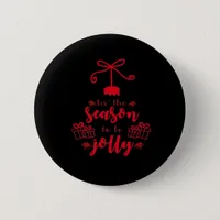 Christmas Calligraphy - Tis The Season Button