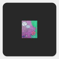 Whimsigoth Design For Halloween Square Sticker