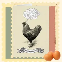 Mathemachicken Funny Math Chicken Joke Card