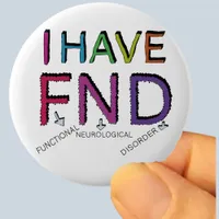 FND Functional Neurological Disorder invisible dis Button