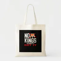 No Kings It Classic Minimal Design Tote Bag