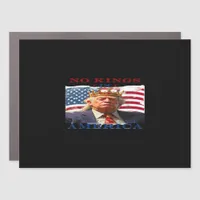 No Kings In America Anti-Trump Creative Design Car Magnet