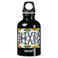 Olivia, Girl's Name Whimsical Art   Aluminum Water Bottle