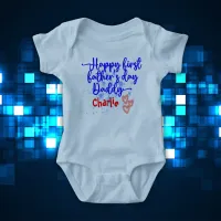 Happy First Father's Day Daddy | Baby Bodysuit