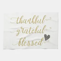 thankful grateful blessed thanksgiving holiday towel