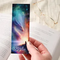Dragon Girl Fantasy Art Magical Personalized Bookmarks