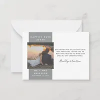 Budget Mini Photo Wedding Thank You Note Card