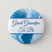 Great Grandpa To Be | Boy's Baby Shower   Button