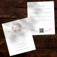 Budget All In One Watercolor Regency Crest Wedding