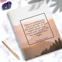 Abraham-Hicks Law of Attraction Quote Mountains Notebook