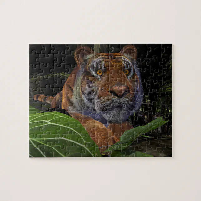 Tiger Crouching in the Jungle Jigsaw Puzzle