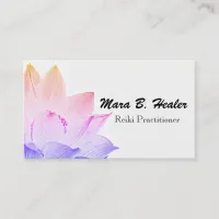 *~* Lotus Yoga Reiki Energy Healer Light Filled Business Card