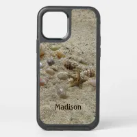 Seashells and Sand Summer Beach Personalized OtterBox Symmetry iPhone 12 Pro Case