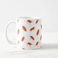 Pest Controller Funny Cockroach Patterned Coffee Mug