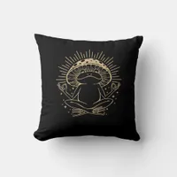 Frog & Minimalism Cottage  Aesthetic Goblincore Throw Pillow