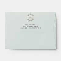 Business Logo  Return Name Address Powder A6 Envelope