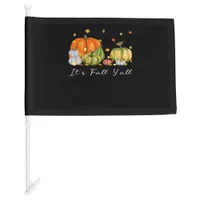 It’s Fall Y’all Halloween Pumpkin Autumn Leaves Th Car Flag
