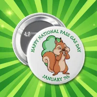 Happy National Pass Gas Day | January 7th Button