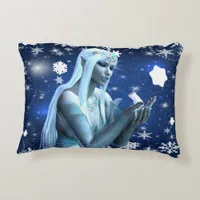 Beautiful Snow Queen Accent Pillow