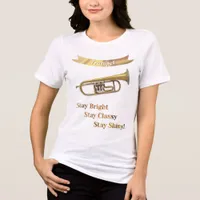 Trumpet Player Musical Instrument  Tri-Blend Shirt