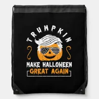 Trumpkin Make Halloween Great Again Funny Pumpkin  Drawstring Bag