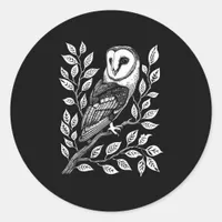 Barn  Goth Witch Goblincore Cottagecore Academia Classic Round Sticker