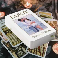 The Lovers Name & Photo Wedding White Tarot Cards 