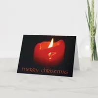 Card - Greeting - Christmas candle