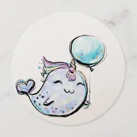 Narwhal Birthday Invitation