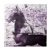 Hackey Crackle Digital Art Ceramic Tile