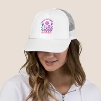  Healing Isn't Linear Floral Trucker Hat