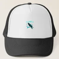 Crow F-Caw-F Funny Bird Retro Trucker Hat