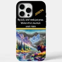 Buffalo by a Calm River in the Mountains iPhone 16 Pro Max Case