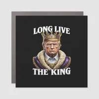 No Kings Vintage Long The King  Car Magnet