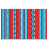 Southwest River Canyon Geometric Red Turquoise Tissue Paper