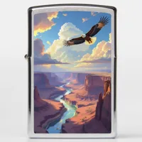 Eagle Flying over a Canyon Zippo Lighter