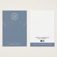 Add Your Logo Necklace Earrings Display Card