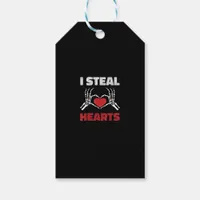 Steal Hearts Valentines Day Funny Skeleton Hand Gift Tags