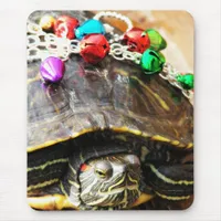 Christmas Turtle Mouse Pad