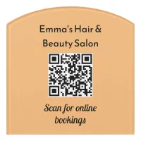 Business QR Code Promotional Custom Beauty Salon Door Sign