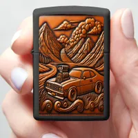 Muscle Car and River Valley Dream Zippo Lighter