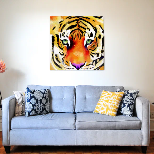 Capturing the Majesty: A Tiger's Gaze Photo Print