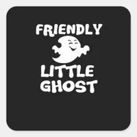 Little Boo Halloween Print  Square Sticker