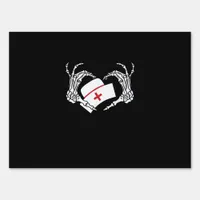 Skeleton Hand Heart Sign Costume Halloween Classic