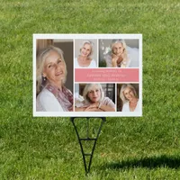 In Loving Memory Photo Collage Memorial Tribute Sign