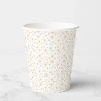 Cute Pink and Orange Sunshine Theme  Paper Cups