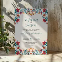 Mexican Fiesta Elegant Colorful Floral Wedding