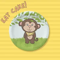 Silly Monkey Party Paper Plates