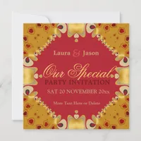 Couple Special Anniversary Engagement Invitation