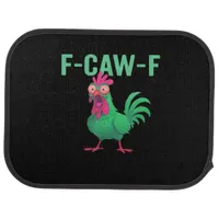 F-Caw-F Chicken Vintage Style Car Floor Mat